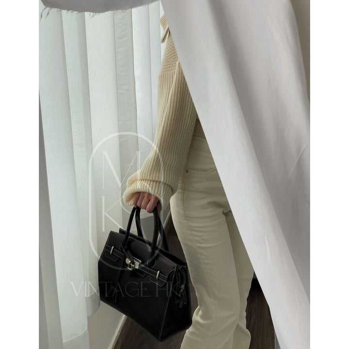 Hamano cowhide kelly handbag