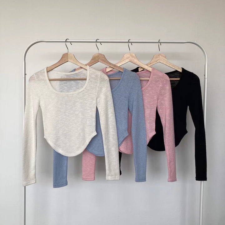 U型下擺top／4色入／Free size