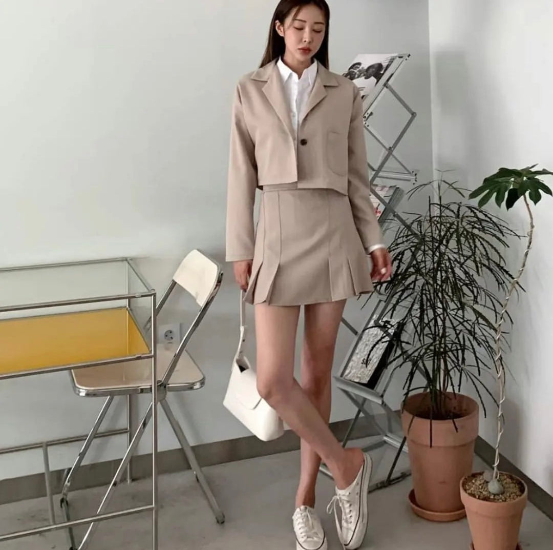 校園風西裝set ／一色入／Free size