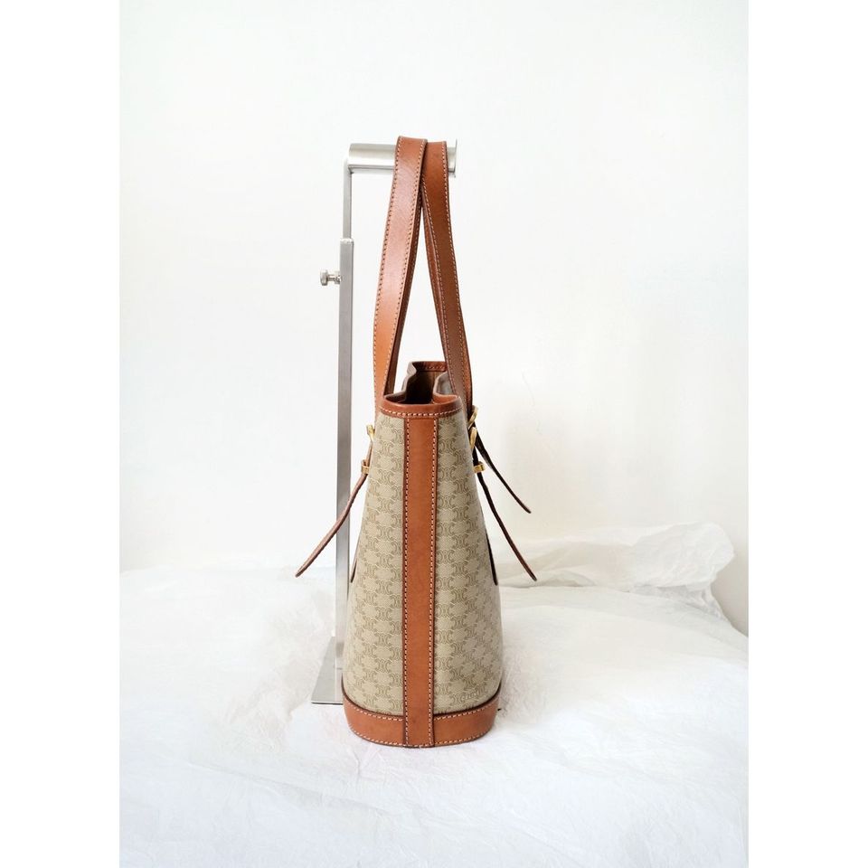 Celine triomphe vintage cloth tote bag