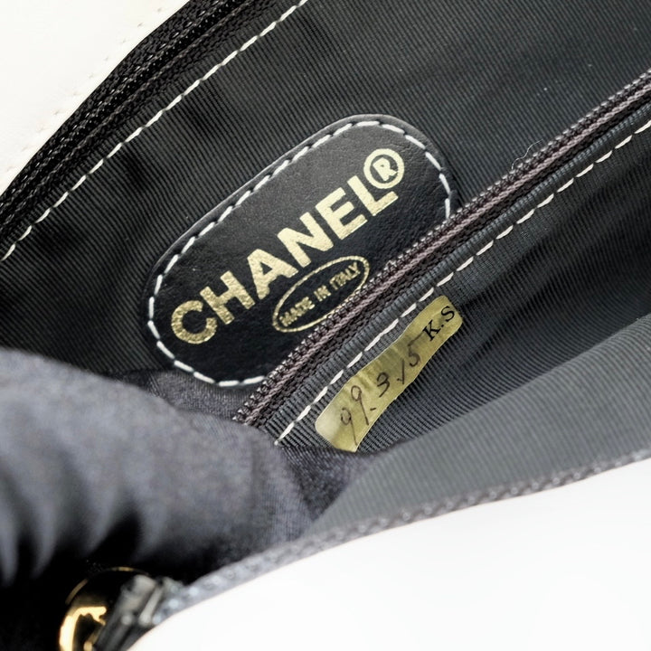 Chanel vintage sheepskin tote bag