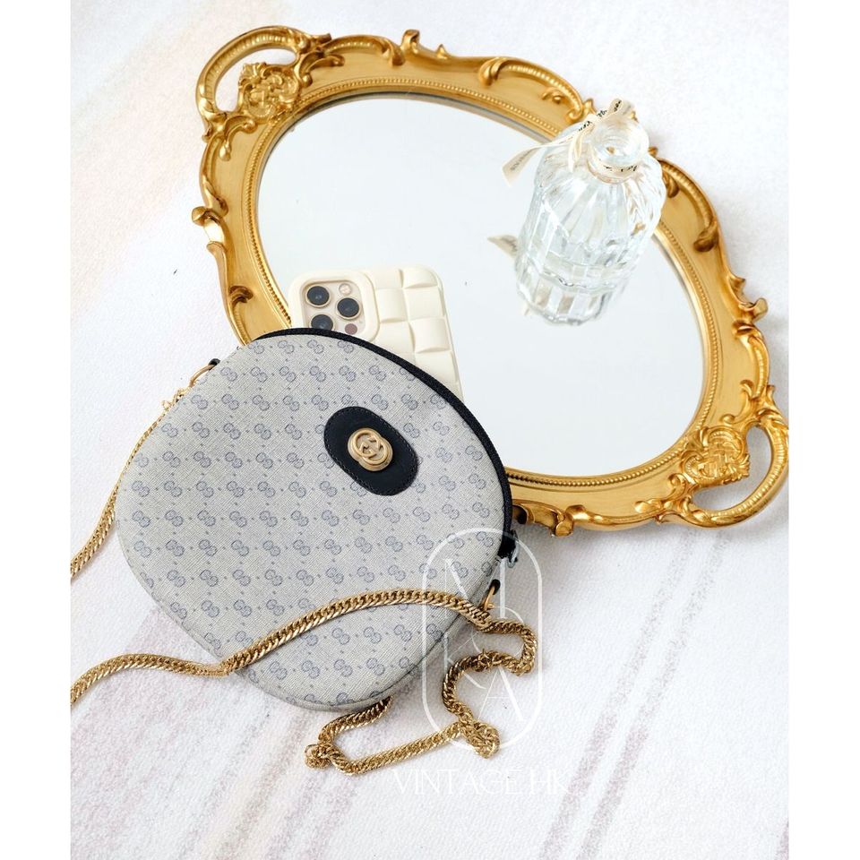 Gucci vintage monogram GG round crossbody bag