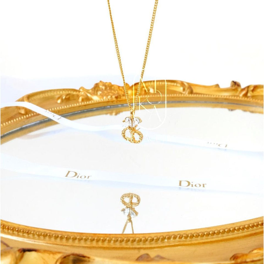 Dior vintage gold necklace