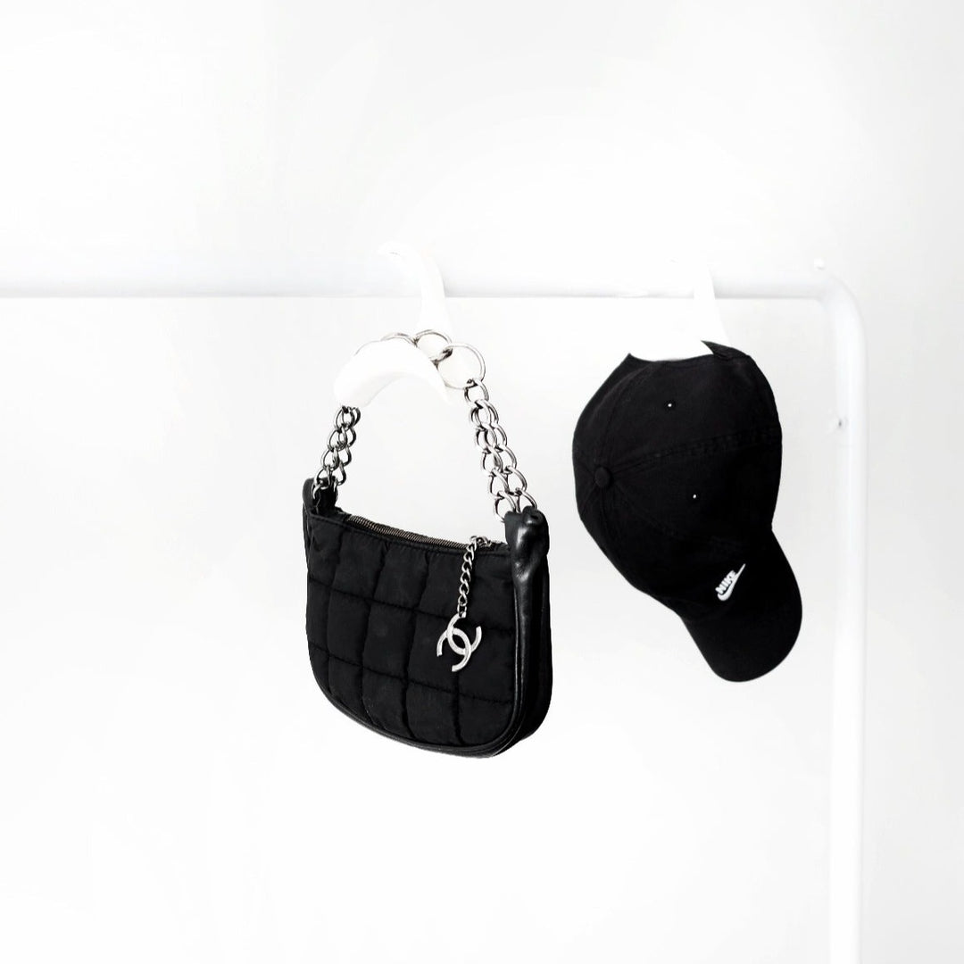 Chanel black chocolate bar nylon pochette