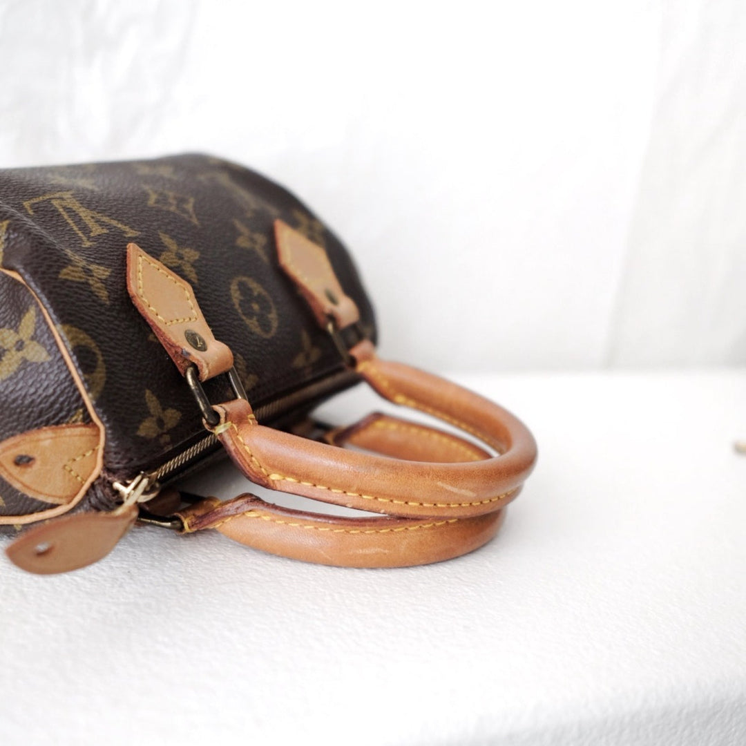 Louis Vuitton speedy mini monogram canvas monogram hand bag