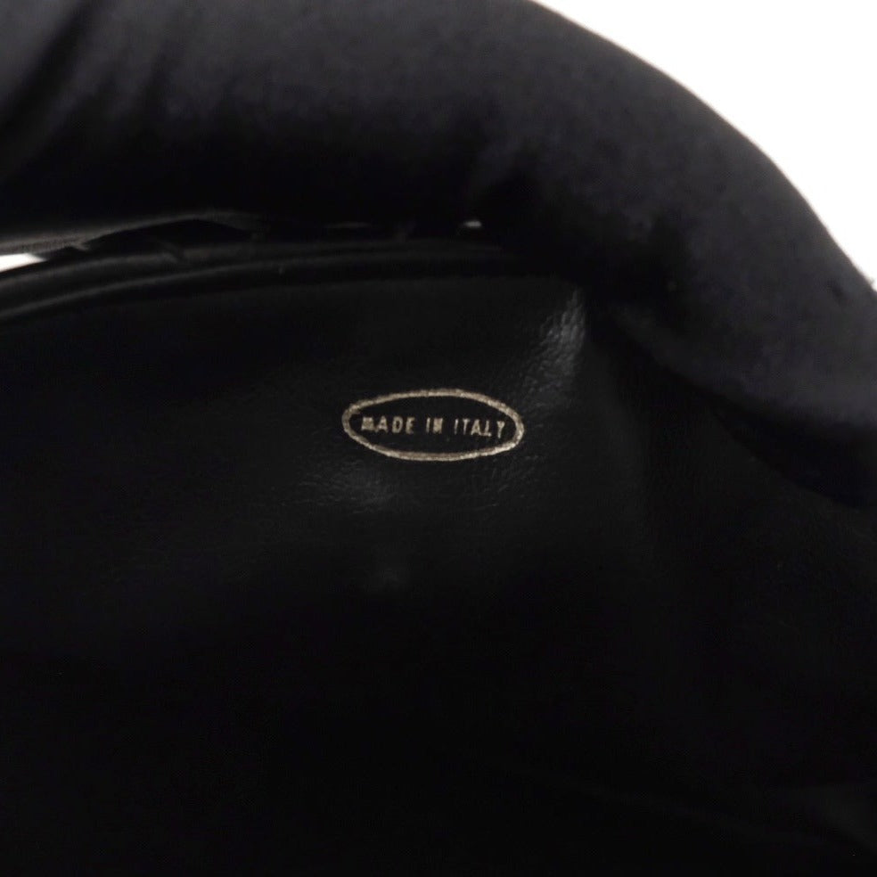 Chanel vintage quilted sheepskin CC belt bag+chain