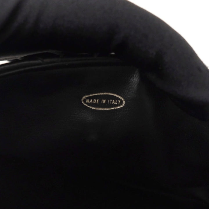 Chanel vintage quilted sheepskin CC belt bag+chain