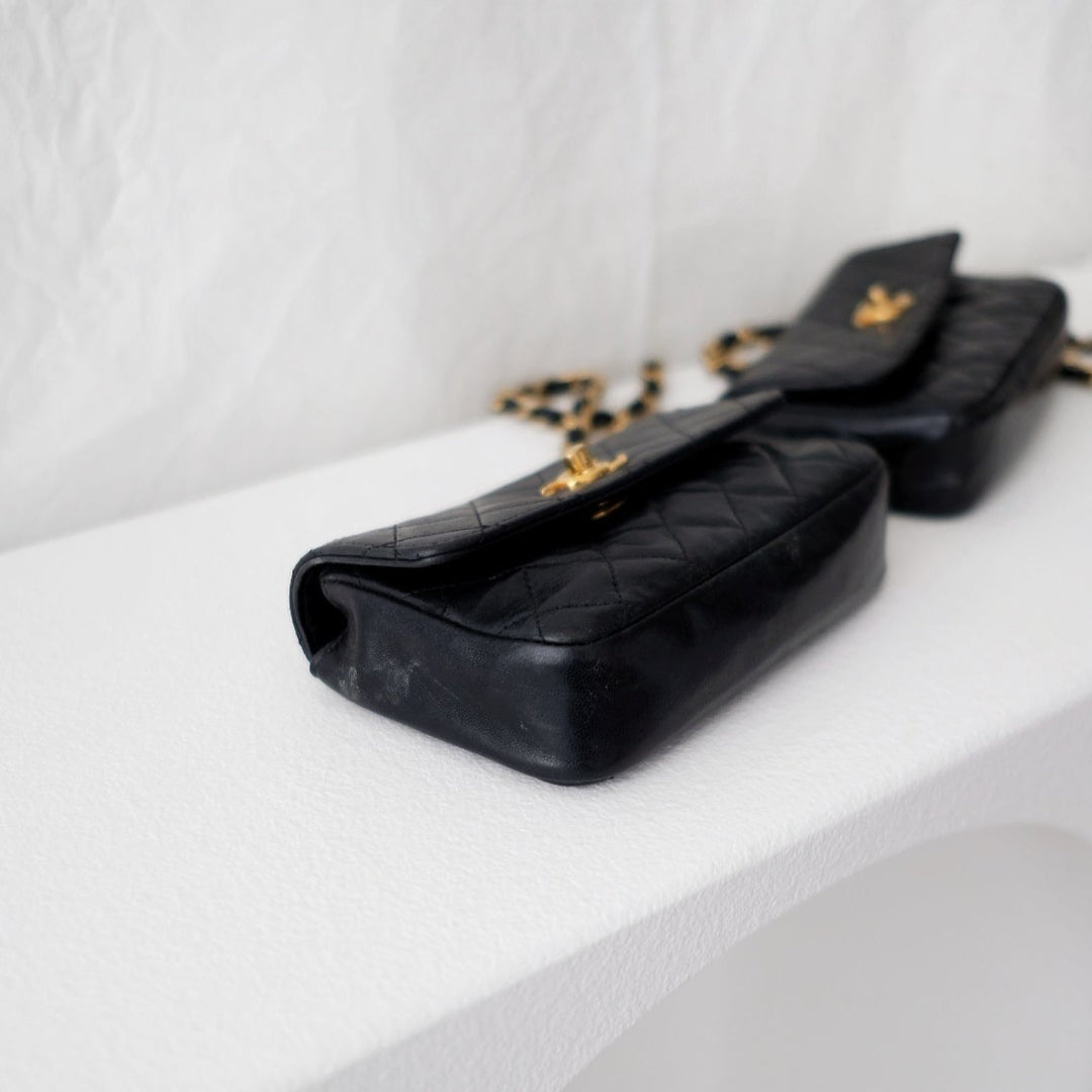 Chanel vintage quilted lambskin mini bags