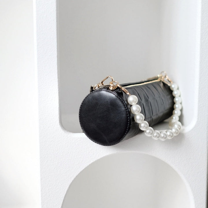 Chanel vintage chocolate bar cc cylinder bag