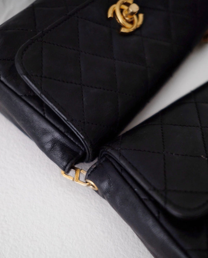 Chanel vintage quilted lambskin mini bags