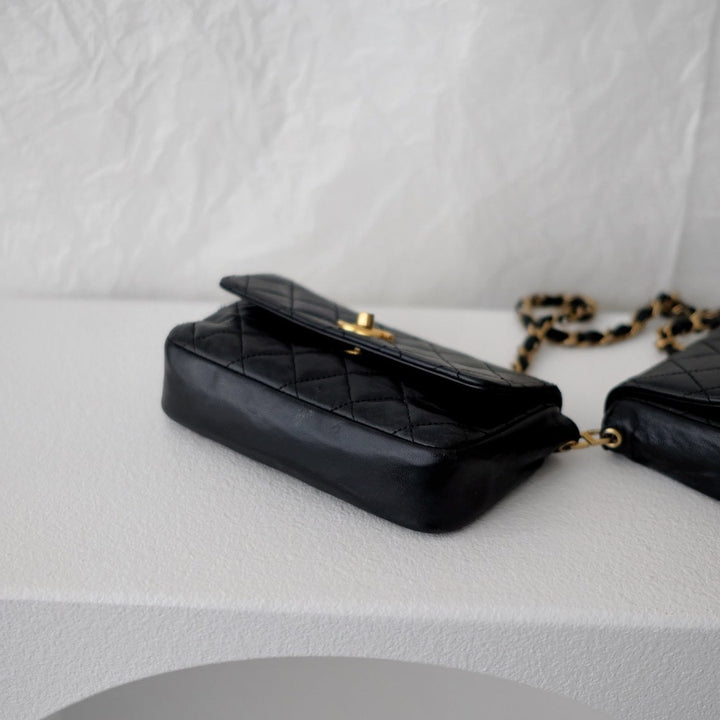 Chanel vintage quilted lambskin mini bags