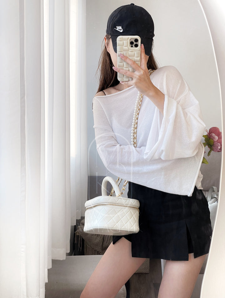 Chanel coco sheepskin wash handbag