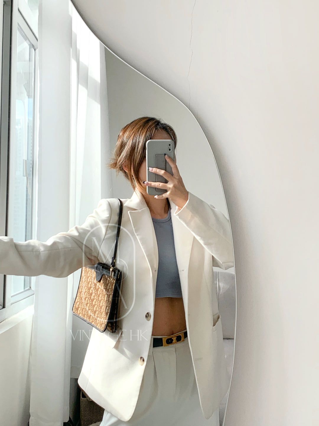 Dior vintage monogram clutch bag