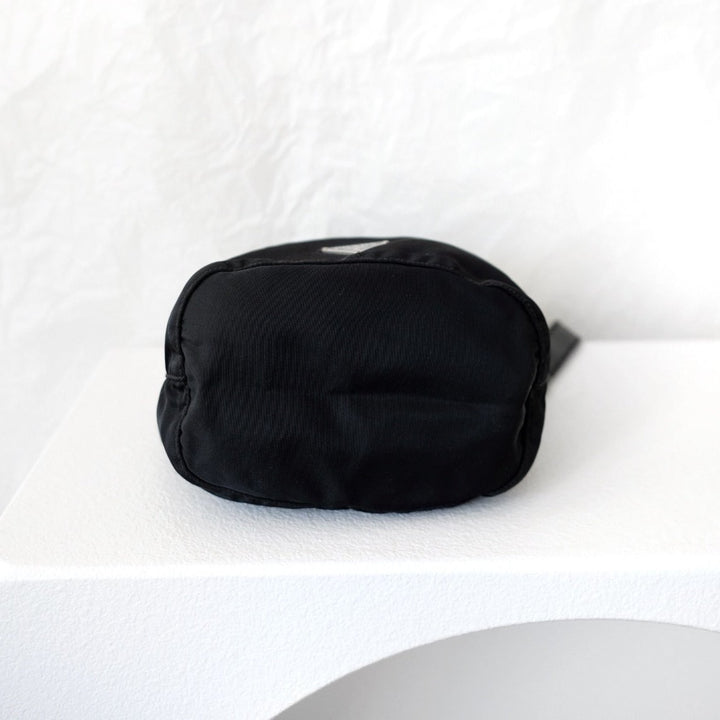 Prada nylon bucket bag +chain