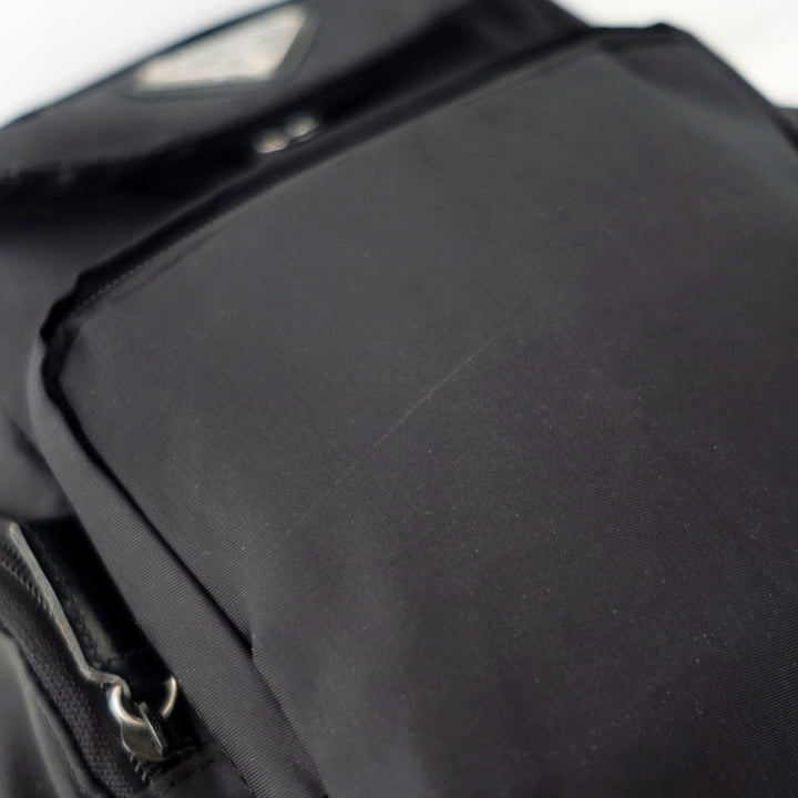 Prada drawstring tessuto black  backpack