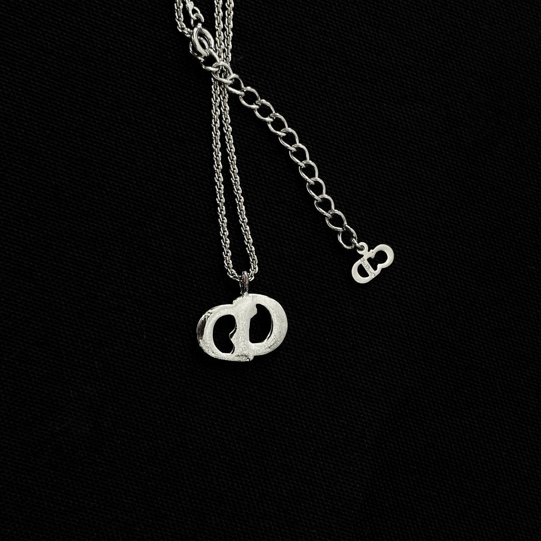 Dior vintage silver necklace