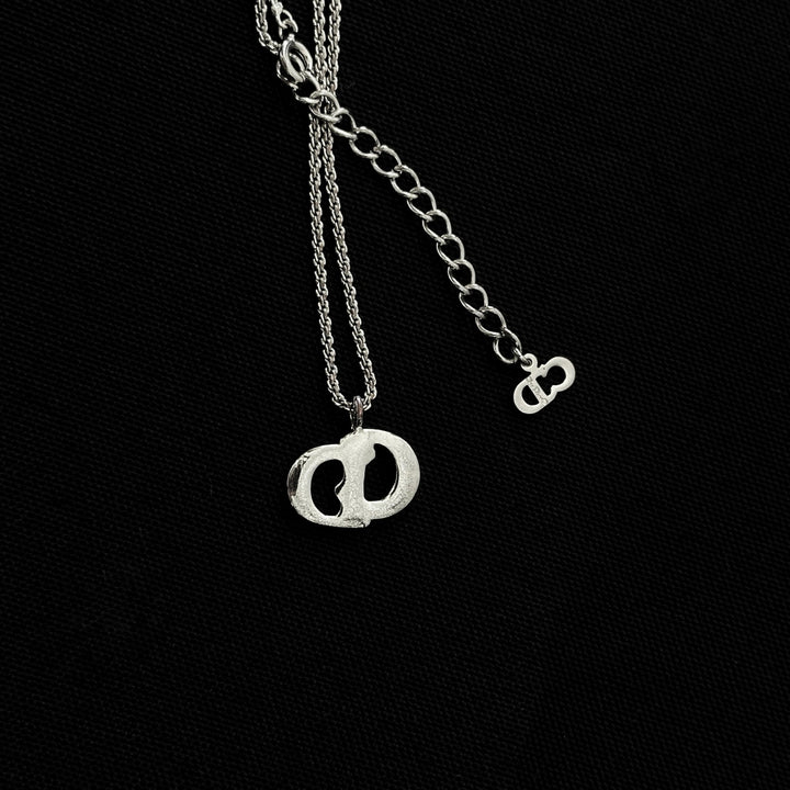 Dior vintage silver necklace