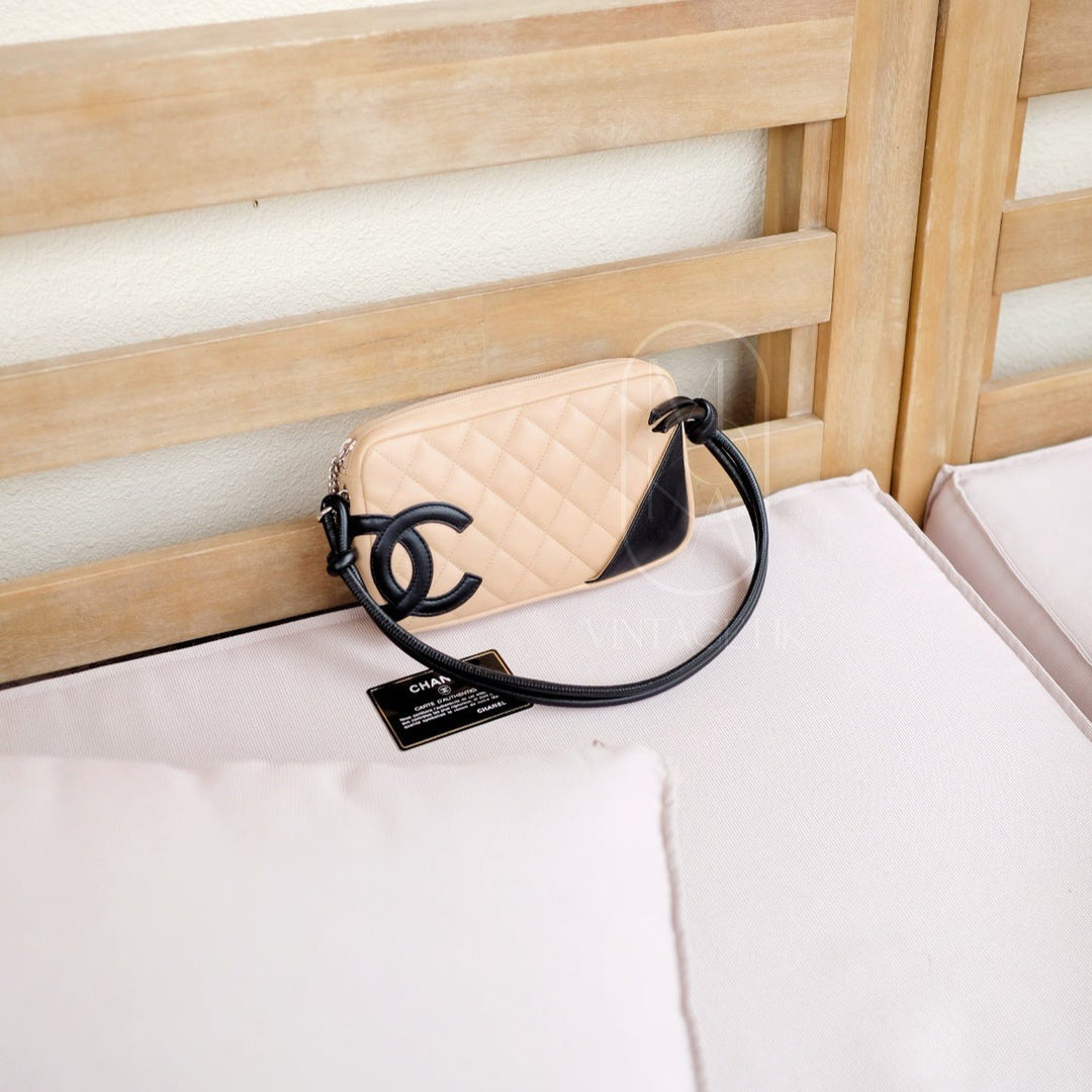 Chanel cambon small rectangle coco beige handbag
