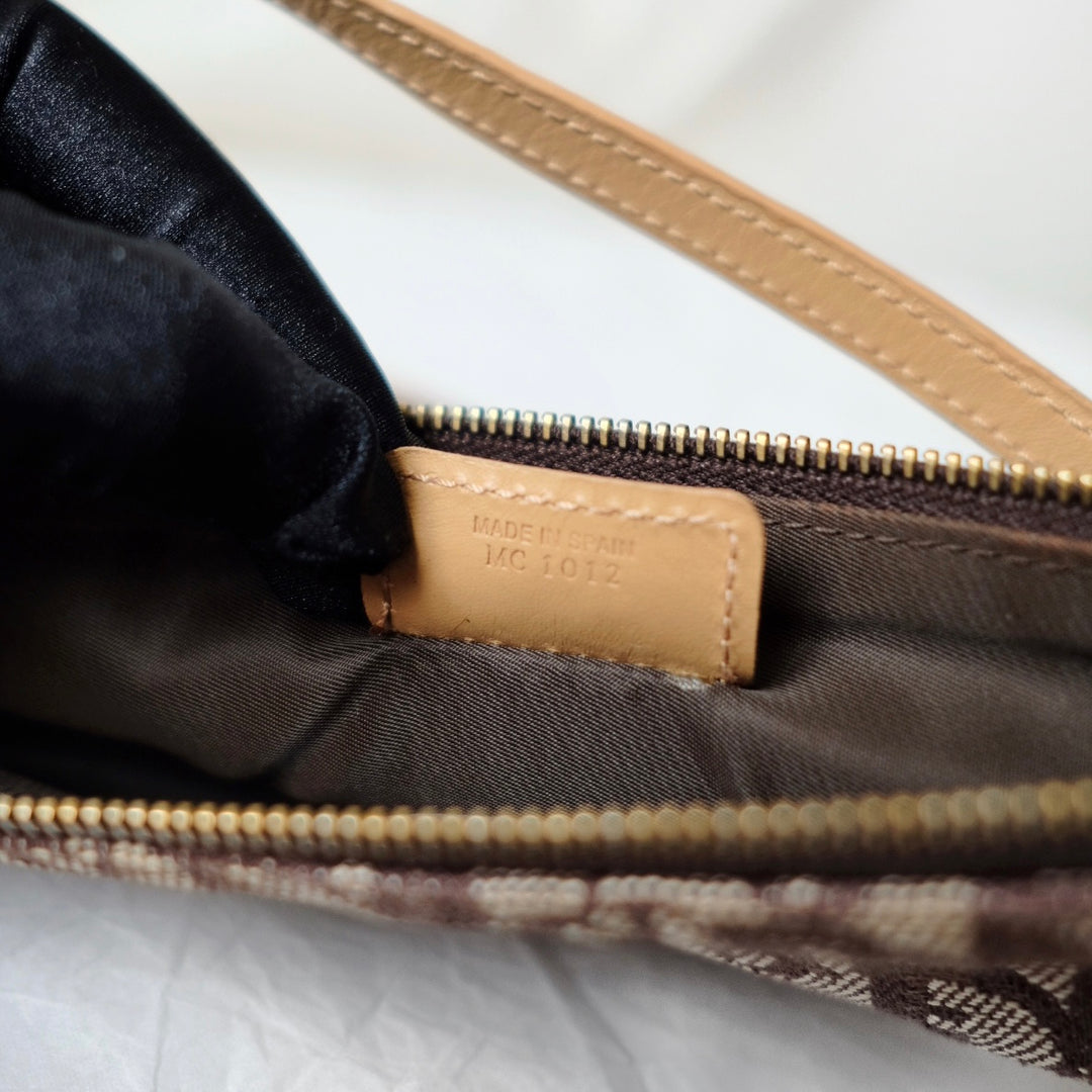 Dior brown small saddle bag