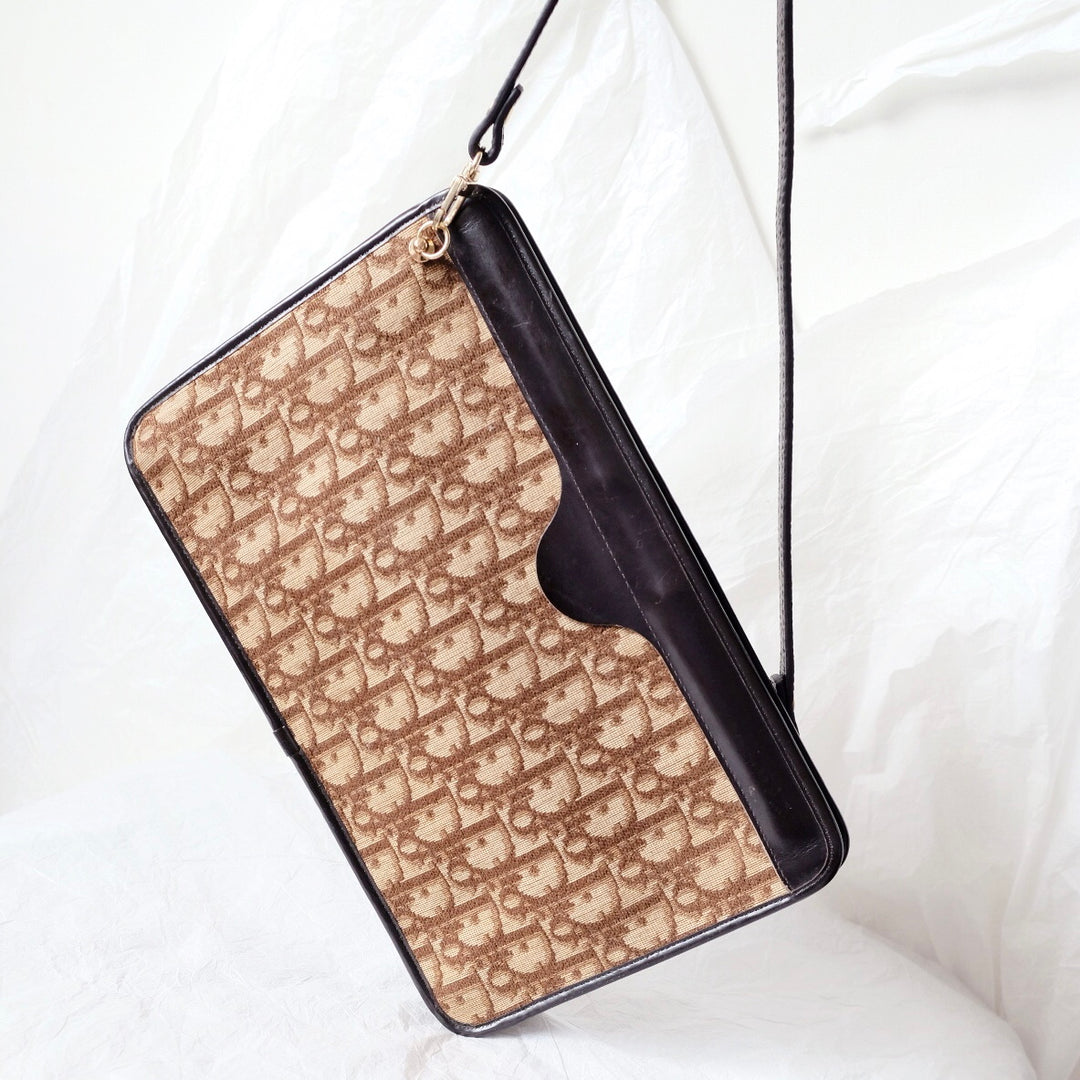 Dior vintage monogram clutch bag