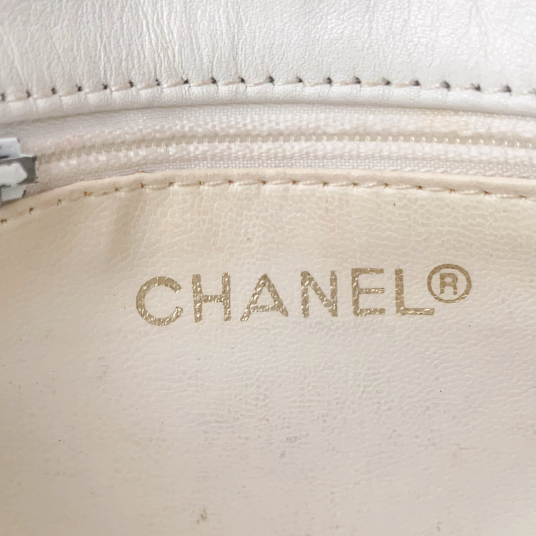 Chanel vintage quilted sheepskin CC belt bag