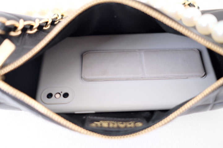 Chanel vintage chocolate bar cc cylinder bag
