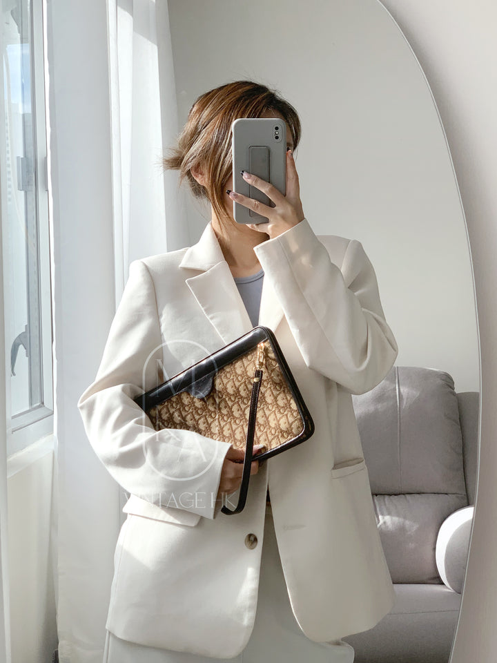 Dior vintage monogram clutch bag