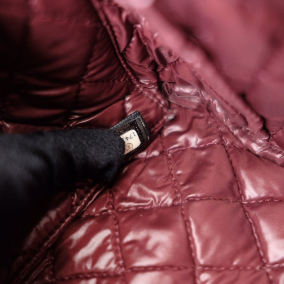 Chanel matelasse quilted clutch bag+chain
