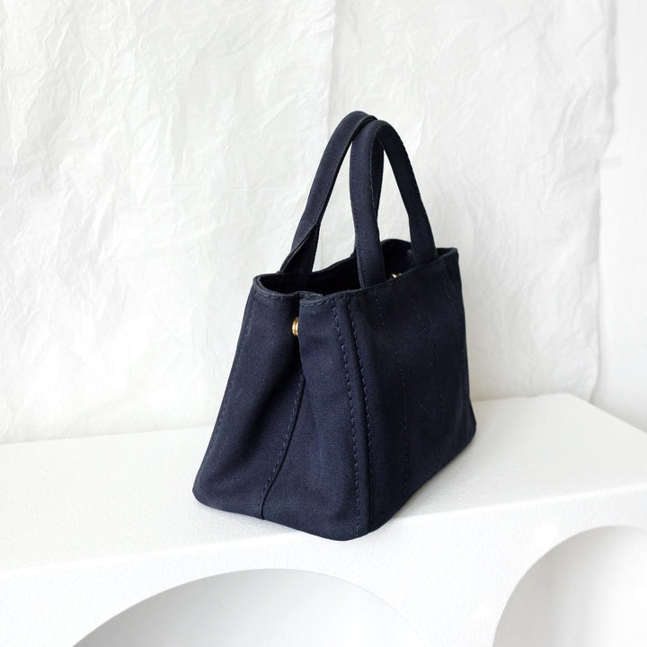 Prada canapa 2way denim shoulder hand bag