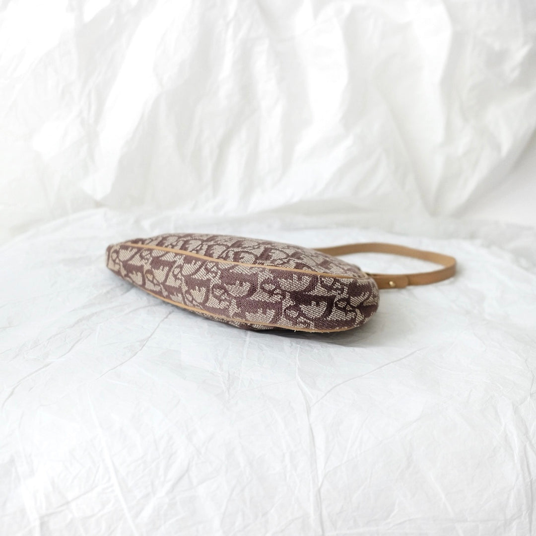 Dior brown small saddle bag
