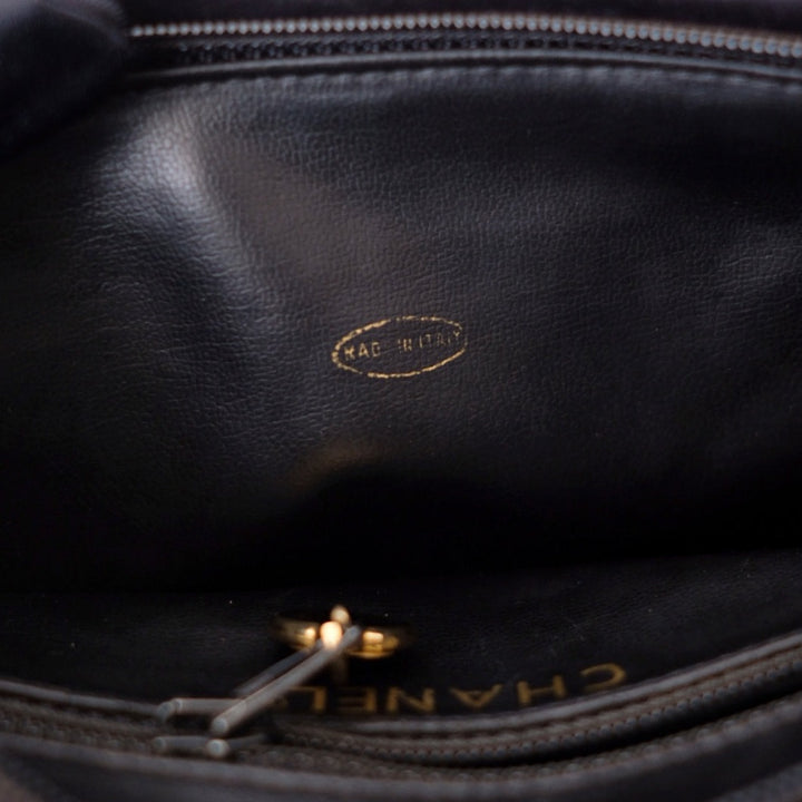 Chanel vintage quilted sheepskin CC belt bag