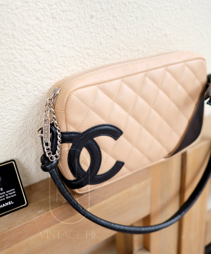 Chanel cambon small rectangle coco beige handbag