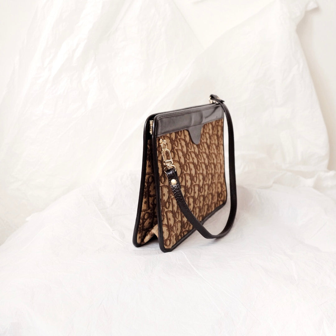Dior vintage monogram clutch bag
