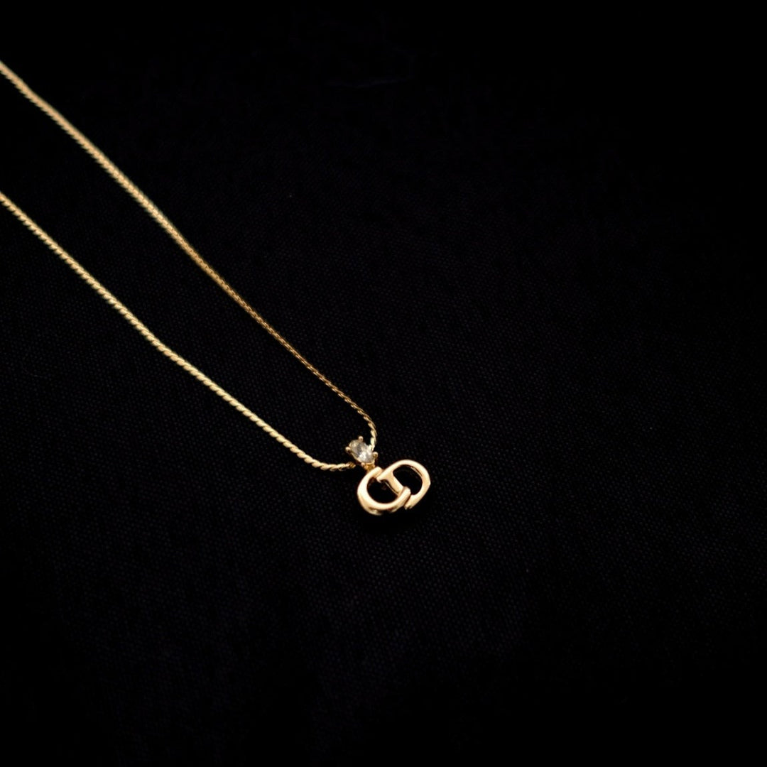 Dior vintage gold necklace