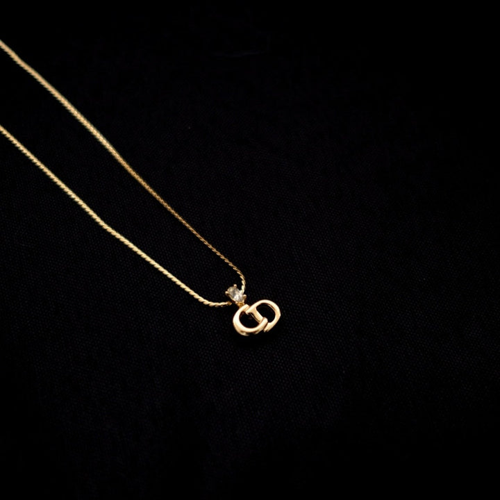 Dior vintage gold necklace