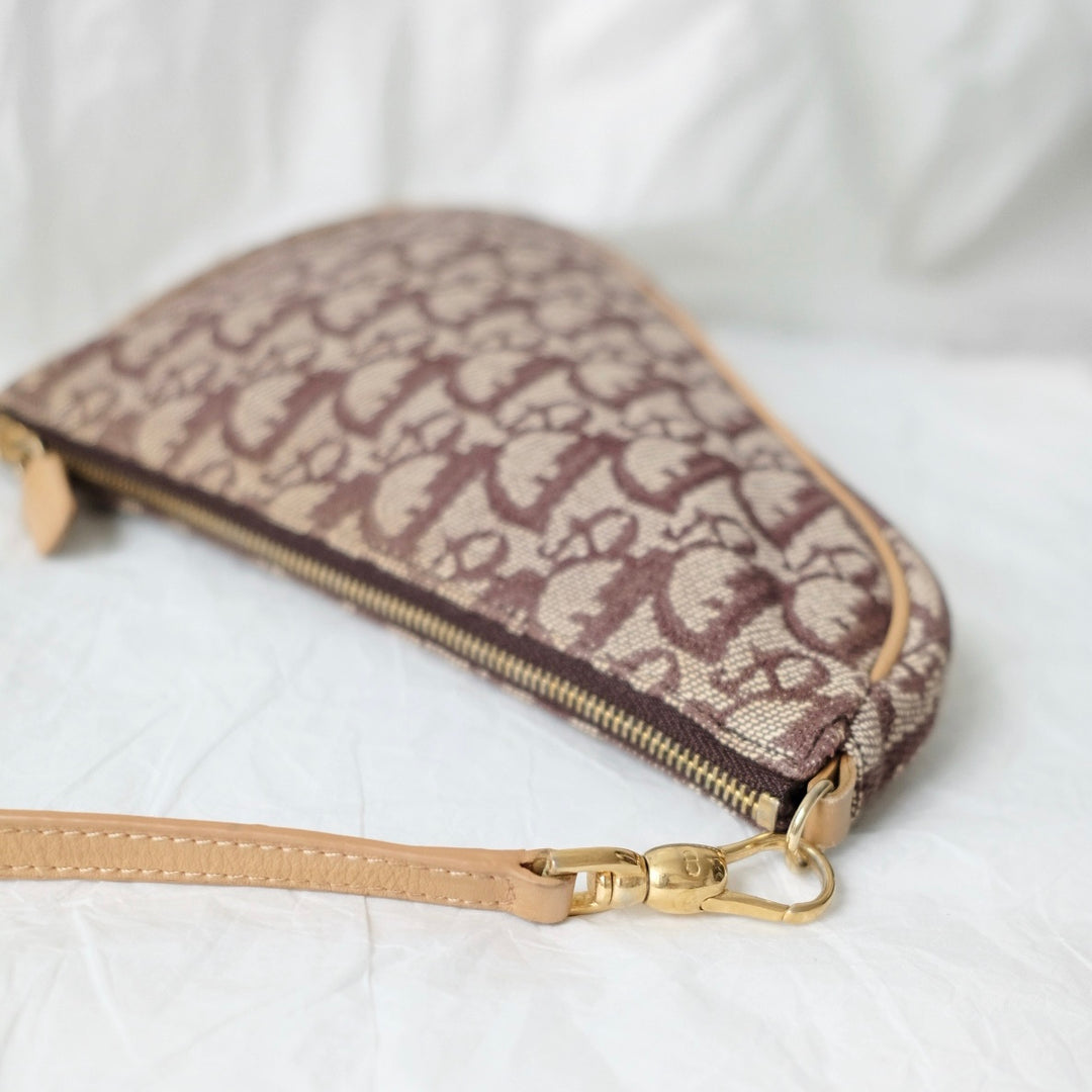 Dior brown small saddle bag