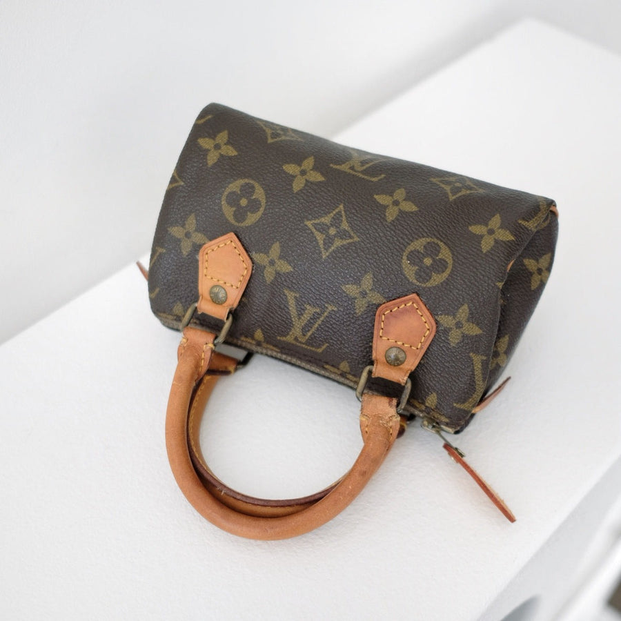 Louis Vuitton speedy mini monogram canvas monogram hand bag