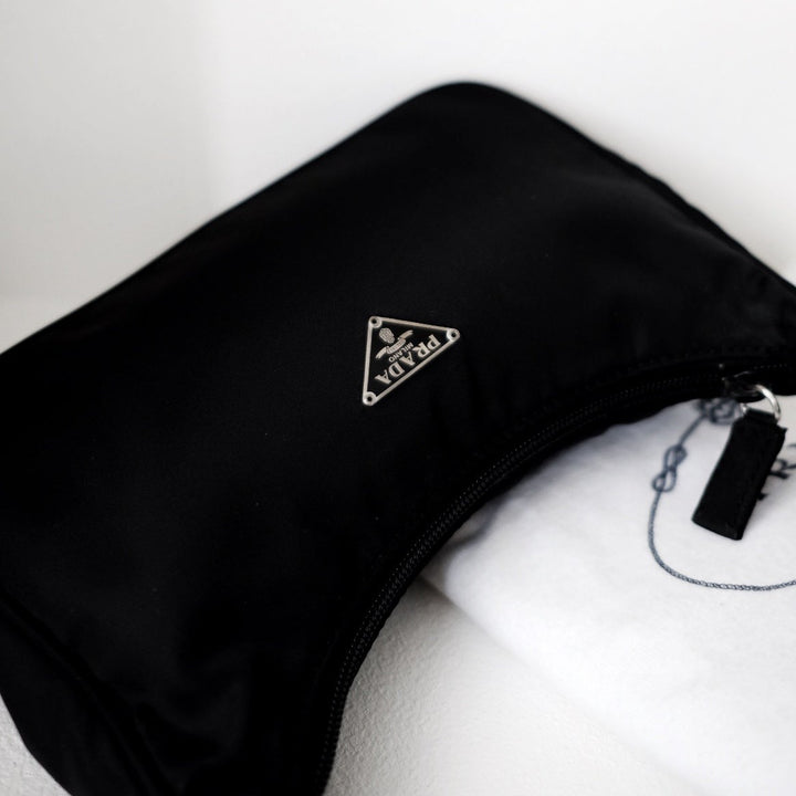 Prada nylon hobo bag