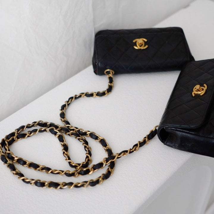 Chanel vintage quilted lambskin mini bags