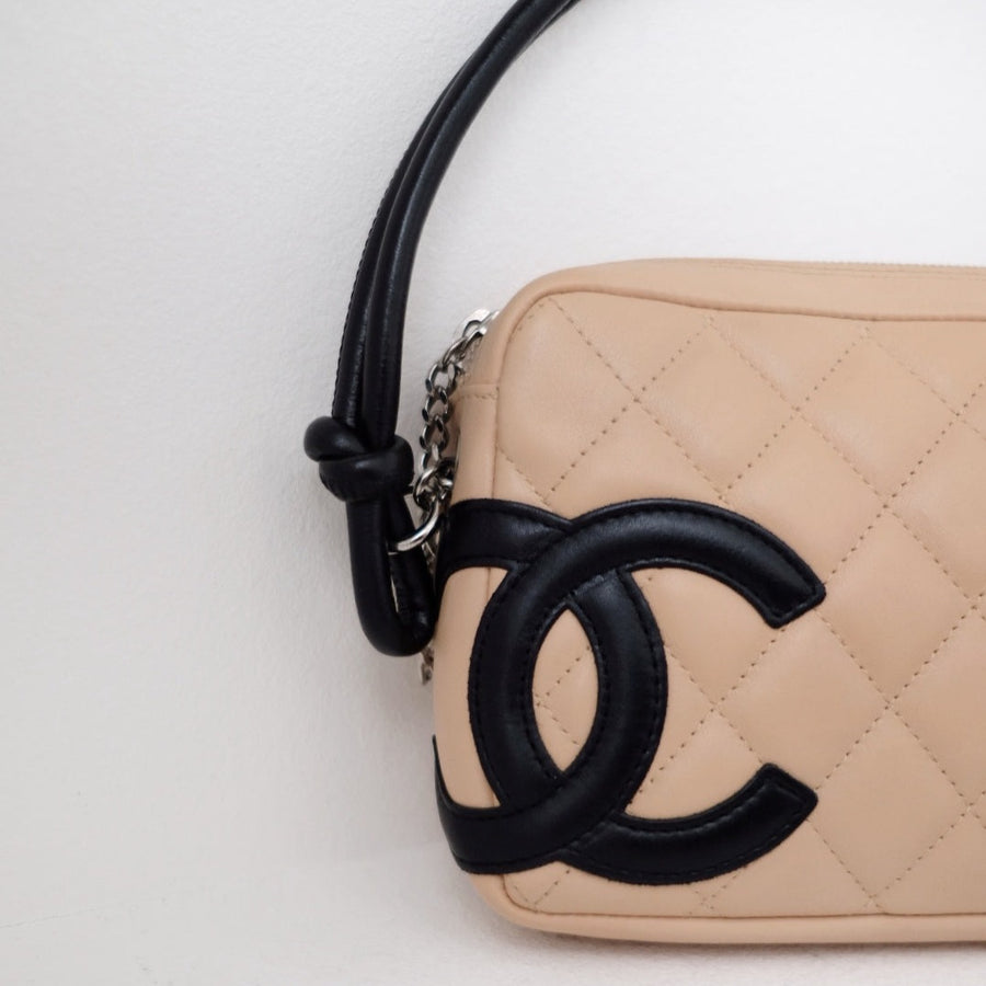 Chanel cambon small rectangle coco beige handbag