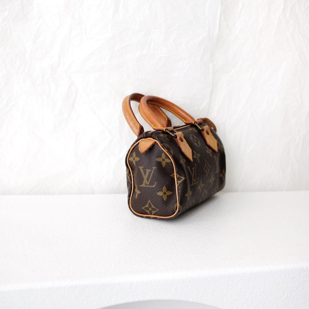 Louis Vuitton speedy mini monogram canvas monogram hand bag