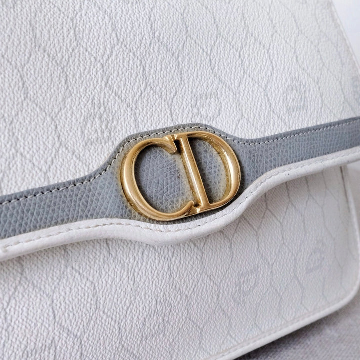 Dior vintage honeycomb pvc chain shoulder bag