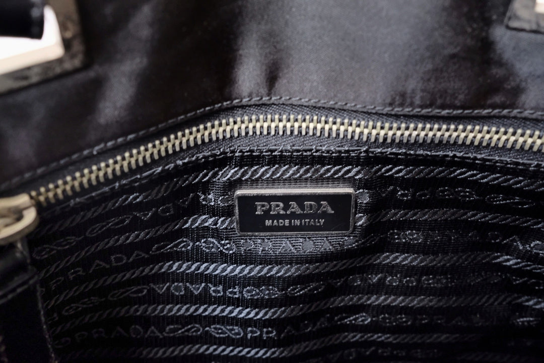 Prada vintage nylon tote bag