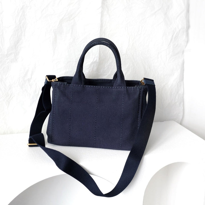 Prada canapa 2way denim shoulder hand bag