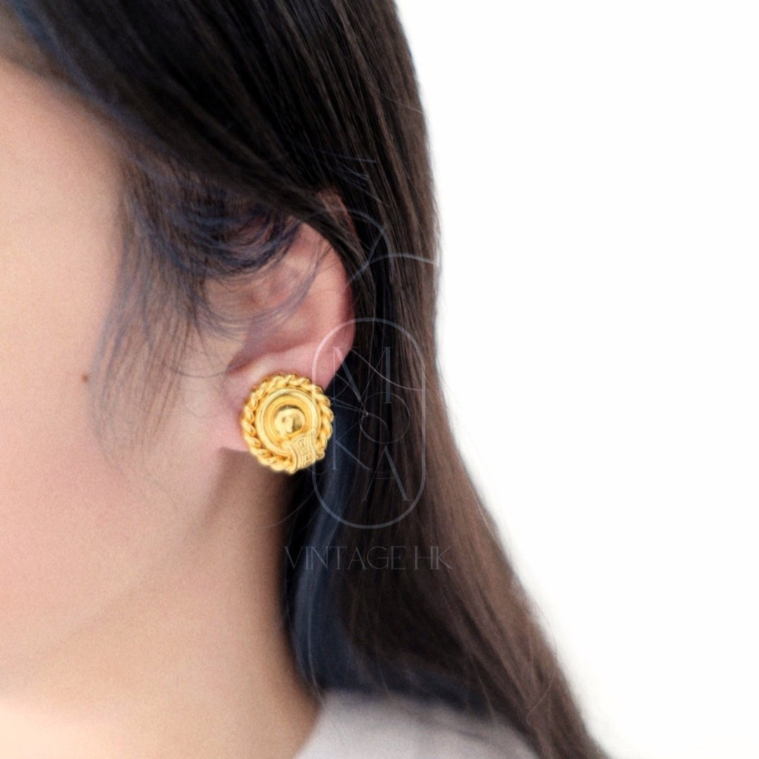 Celine vintage gold earrings