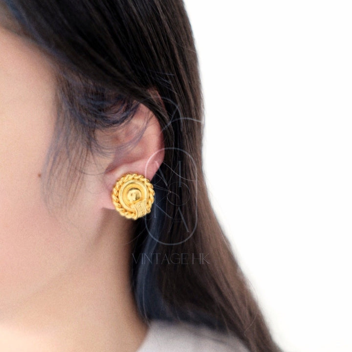 Celine vintage gold earrings