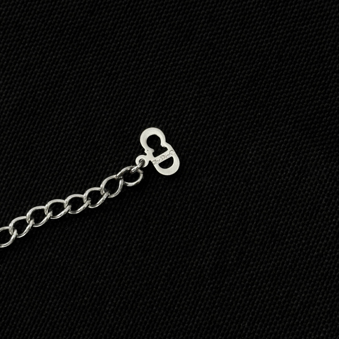 Dior vintage silver necklace