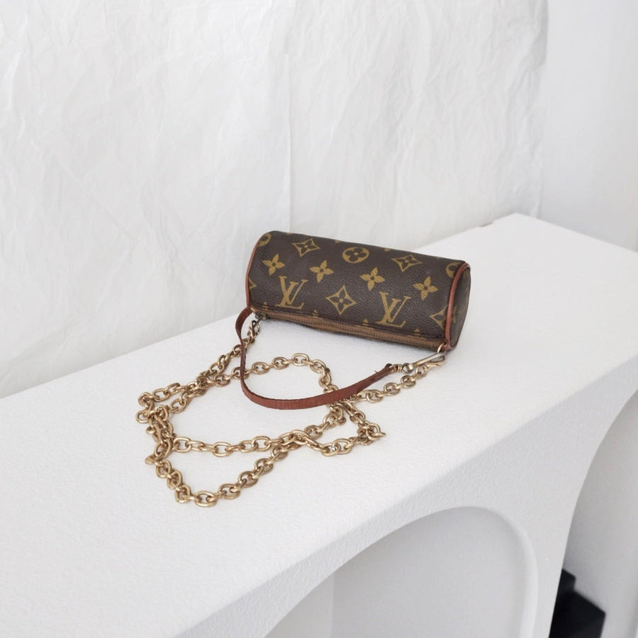 Lv mini papillon leather handbag