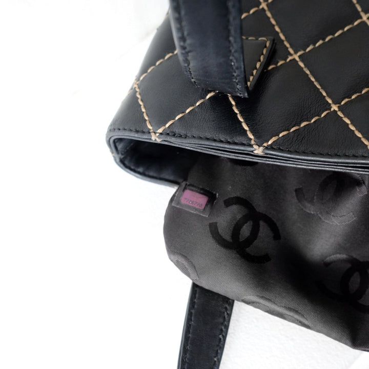Chanel wild stitch cc tote bag