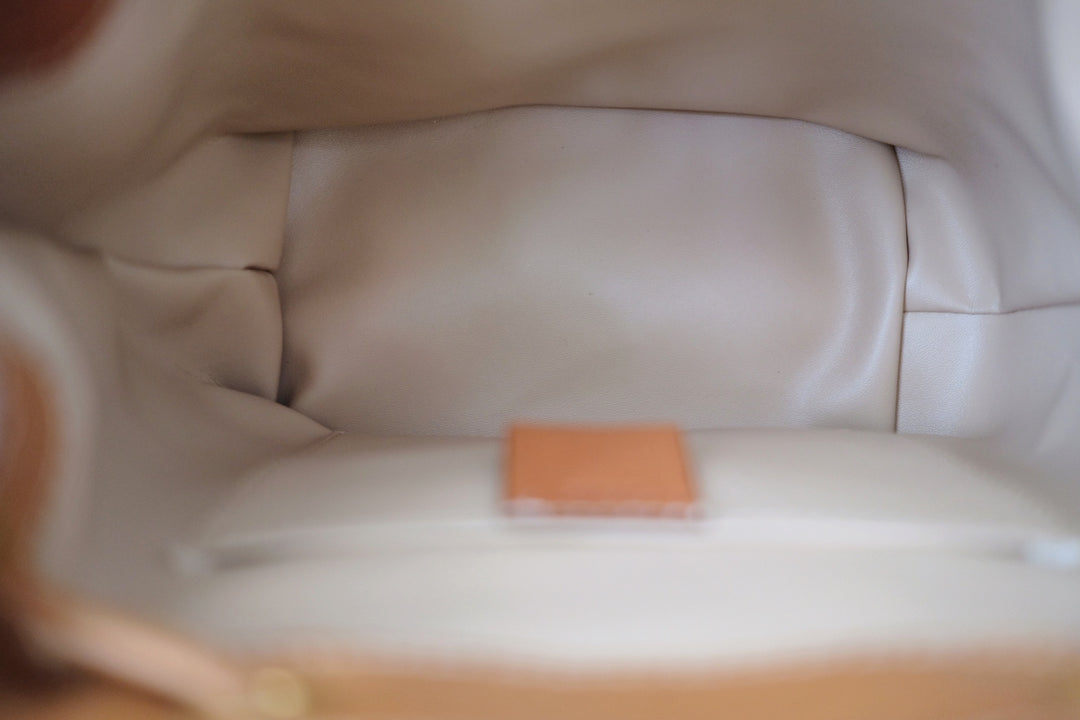 Celine makadam triomphe brown pvc leather backpack